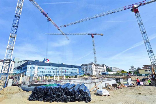 Výstavba největšího pavilonu FNOL značně pokročila