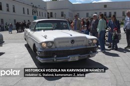 Historická vozidla okružní jízdou projela pohraničím a zaparkovala také v Karviné
