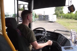 Zájemci měli možnost vyzkoušet si řízení autobusu