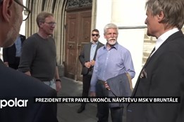 Prezident Petr Pavel zakončil svůj pobyt v MSK návštěvou Bruntálu a besedou s občany