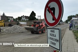V Tavíkovicích se rekonstruuje průtah