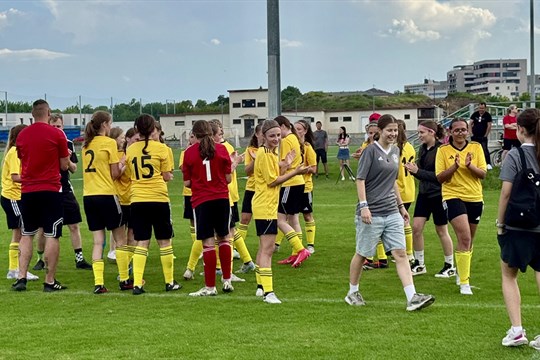 Olomoucké fotbalistky WU15 zabodovaly 15:0 proti Břeclavi