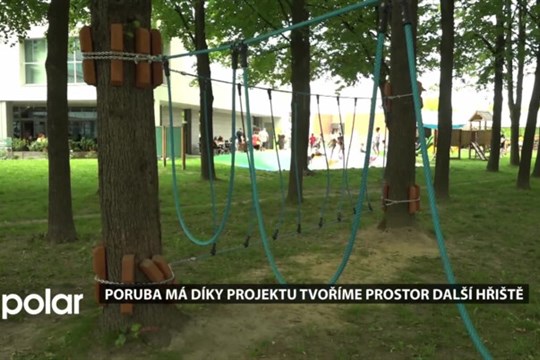 Na Francouzské ulici v Porubě je nové hřiště. Slouží všem generacím
