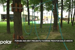 Na Francouzské ulici v Porubě je nové hřiště. Slouží všem generacím