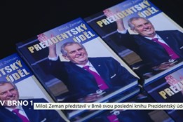 Miloš Zeman představil v Brně svou poslední knihu Prezidentský úděl