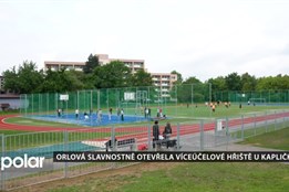 Orlová slavnostně otevřela víceúčelové hřiště U Kapličky