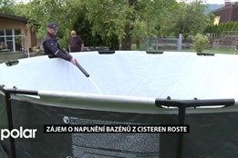 Zájem o naplnění zahradních bazénů z cisteren roste v celém kraji, nejvíce na Frýdecko-Místecku