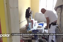 V darované budově mění Studénka topení, vše za chodu podnikatelských provozoven