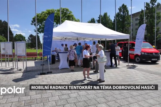 V rámci Mobilní radnice se v centru Havířova diskutovalo i na téma dobrovolných hasičů
