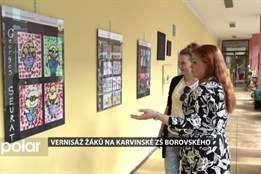 Děti z karvinské ZŠ Borovského se v rámci výtvarné akce vydaly Po stopách velkých mistrů