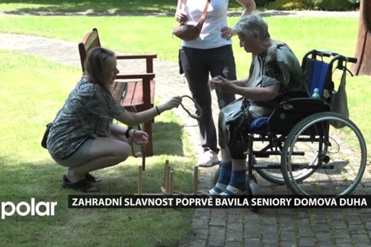 Zahradní slavnost poprvé bavila seniory novojičínského Domova Duha