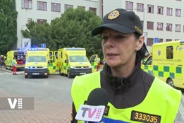 Cvičení IZS na hradeckém magistrátu