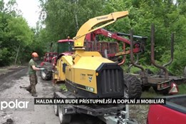 Halda Ema bude přístupnější a doplní ji mobiliář, práce už pokročily a opravují se chodníky