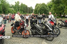 Motorkáři se sjeli na Starém náměstí v Orlové