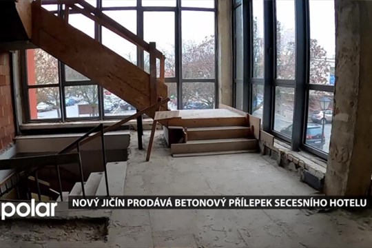 Nový Jičín prodává betonový přílepek secesního Hotelu Praha