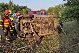 Perná neděle hasičů: dopravní nehody, požáry, obtížný hmyz i záchrana osob