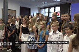 Město ocenilo své úspěšné a talentované školáky