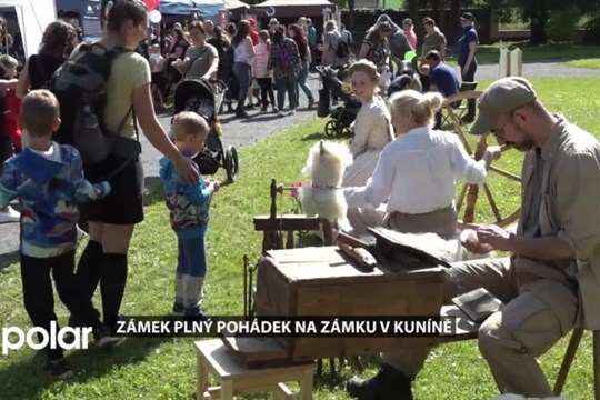 Tvořivé dílny, tradiční řemesla, soutěže, vystoupení. Zámek v Kuníně patřil akci Zámek plný pohádek