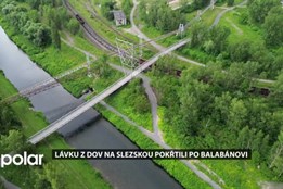Lávku z Dolní oblasti Vítkovic na Slezskou Ostravu pokřtili po Janu Balabánovi