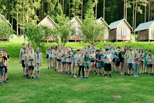 Skauti pořádali v Haluzické hájence Okresní jamboree