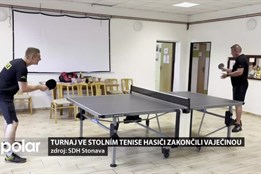 Turnaj ve stolním tenise hasiči zakončili vaječinou