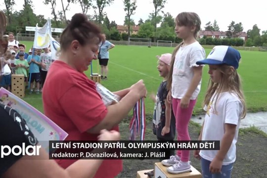 Letní stadion patřil olympijským hrám dětí z mateřinek a prvních tříd