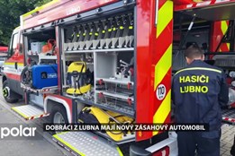 Dobrovolní hasiči v Lubně mají nové vozidlo pro různé typy zásahů