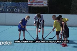 Na akci Hokejbalem proti drogám si děti zasportovaly pro dobro sebe i jiných