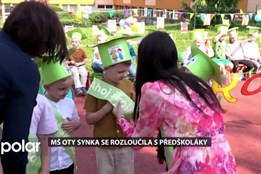 MŠ Oty Synka se rozloučila s předškoláky. Děti byly pasovány na školáky