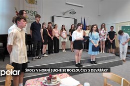 Školy v Horní Suché se rozloučily s deváťáky