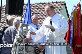 Nošovičtí dobrovolní hasiči oslavili 100 let, uspořádali velkolepou slavnost a požehnali sochu Floriána
