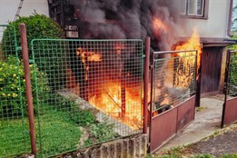 Závada na elektrickém kole způsobila požár ve Skalici u Frýdku-Místku