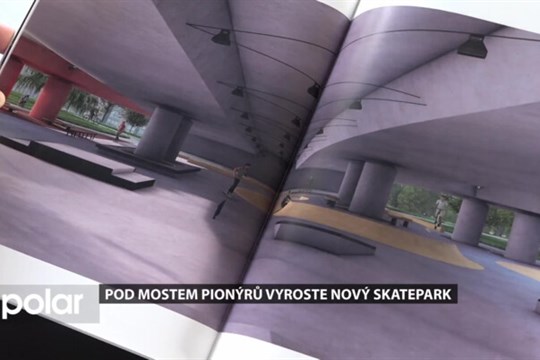 Pod mostem Pionýrů ve Slezské Ostravě vyroste nový skatepark, občerstvení i veřejné toalety