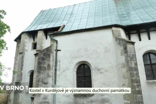 Kostel v Kurdějově je významnou duchovní památkou