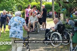Domov seniorů Luna uspořádal na zahradě Rodinné hry
