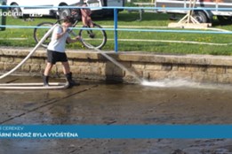 Požární nádrž v Dolní Cerekvi byla vyčištěna