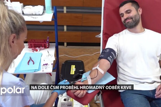 Na dole ČSM proběhl hromadný odběr krve