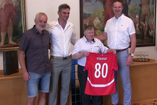 Neúnavný fotbalový funkcionář Petr Vyškovský oslavil osmdesátku