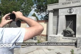 Informační panel seznámí s funerálními památkami na městském hřbitově