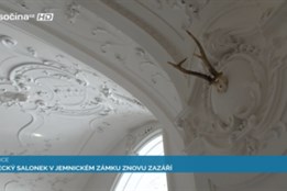 Lovecký salonek v jemnickém zámku znovu září