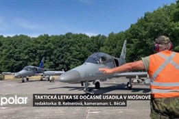 Taktická letka se dočasně se svými stíhačkami usadila na letišti v Mošnově
