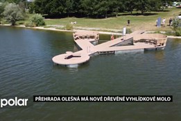 Přehrada Olešná má nové dřevěné vyhlídkové molo