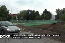Lávka už slouží, opravy dalších mostů budou hotovy v říjnu