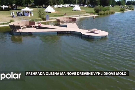 Oblíbené plovoucí vyhlídkové molo už má i přehrada Olešná