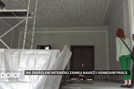 Na zkrášlení interiéru zámku naváží ještě letos i venkovní práce