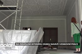 Na zkrášlení interiéru zámku naváží ještě letos i venkovní práce