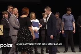 Karvinská SŠTaS se rozloučila s letošními učni, na trhu práce je o ně velký zájem