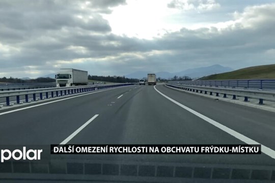 Přes den 100 km/h, v noci 80 km/h. Další omezení kvůli hluku na obchvatu Frýdku-Místku