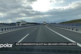 Přes den 100 km/h, v noci 80 km/h. Další omezení kvůli hluku na obchvatu Frýdku-Místku