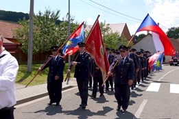 Dům s číslem popisným 140 uhasila parní stříkačka